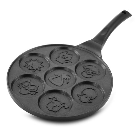 Fun Animal Design 10.5 Inch  Nonstick Pancake Maker Pan with Cool Touch Handle