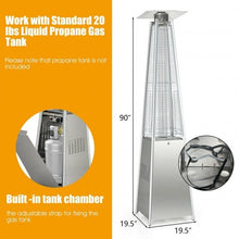 42000 BTU Pyramid Patio Heater with Wheels