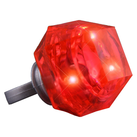 Large Ruby Red Fashionable LED Gem Ring for Parties