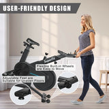 Magnetic Exercise Bike with Adjustable Seat and Handle