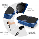 Mini Vibration Fitness Plate Machine with Remote Control and Loop Bands