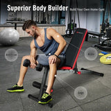 Multi-function Weight Bench with Adjustable Backrest