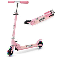 Folding Kick Scooter with 3 Adjustable Heights for Kids-Blue