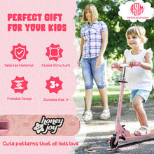 Folding Kick Scooter with 3 Adjustable Heights for Kids-Blue