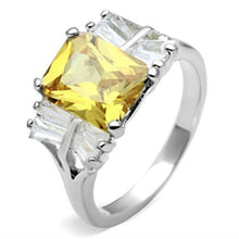 SS012 - 925 Sterling Silver Ring Silver Women AAA Grade CZ Topaz
