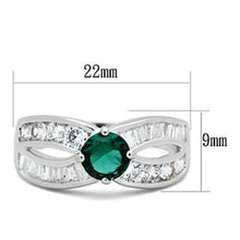 SS014 - 925 Sterling Silver Ring Silver Women Synthetic Blue Zircon