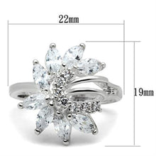 SS018 - 925 Sterling Silver Ring Silver Women AAA Grade CZ Clear