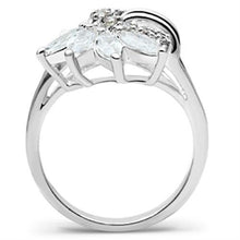 SS018 - 925 Sterling Silver Ring Silver Women AAA Grade CZ Clear
