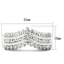 SS051 - 925 Sterling Silver Ring Silver Women AAA Grade CZ Clear
