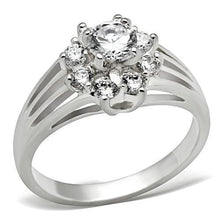 SS053 - 925 Sterling Silver Ring Silver Women AAA Grade CZ Clear