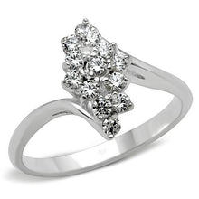 SS054 - 925 Sterling Silver Ring Silver Women AAA Grade CZ Clear