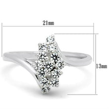 SS054 - 925 Sterling Silver Ring Silver Women AAA Grade CZ Clear