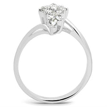 SS054 - 925 Sterling Silver Ring Silver Women AAA Grade CZ Clear