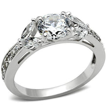 SS059 - 925 Sterling Silver Ring Silver Women AAA Grade CZ Clear
