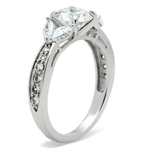 SS059 - 925 Sterling Silver Ring Silver Women AAA Grade CZ Clear