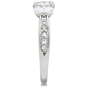 SS059 - 925 Sterling Silver Ring Silver Women AAA Grade CZ Clear