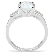 SS061 - 925 Sterling Silver Ring Silver Women AAA Grade CZ Clear