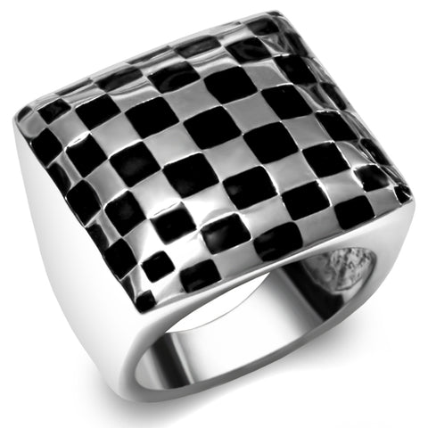 TK040 - Stainless Steel Ring High polished (no plating) Women No Stone No Stone