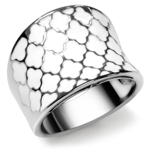 TK041 - Stainless Steel Ring High polished (no plating) Women No Stone No Stone