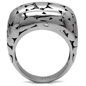 TK048 - Stainless Steel Ring High polished (no plating) Women No Stone No Stone