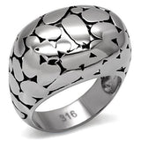 TK048 - Stainless Steel Ring High polished (no plating) Women No Stone No Stone