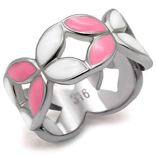 TK051 - Stainless Steel Ring High polished (no plating) Women No Stone No Stone