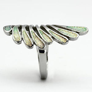TK1001 - Stainless Steel Ring High polished (no plating) Women No Stone No Stone