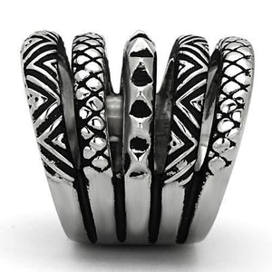 TK1008 - Stainless Steel Ring High polished (no plating) Women No Stone No Stone