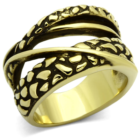TK1025 - Stainless Steel Ring IP Gold(Ion Plating) Women No Stone No Stone