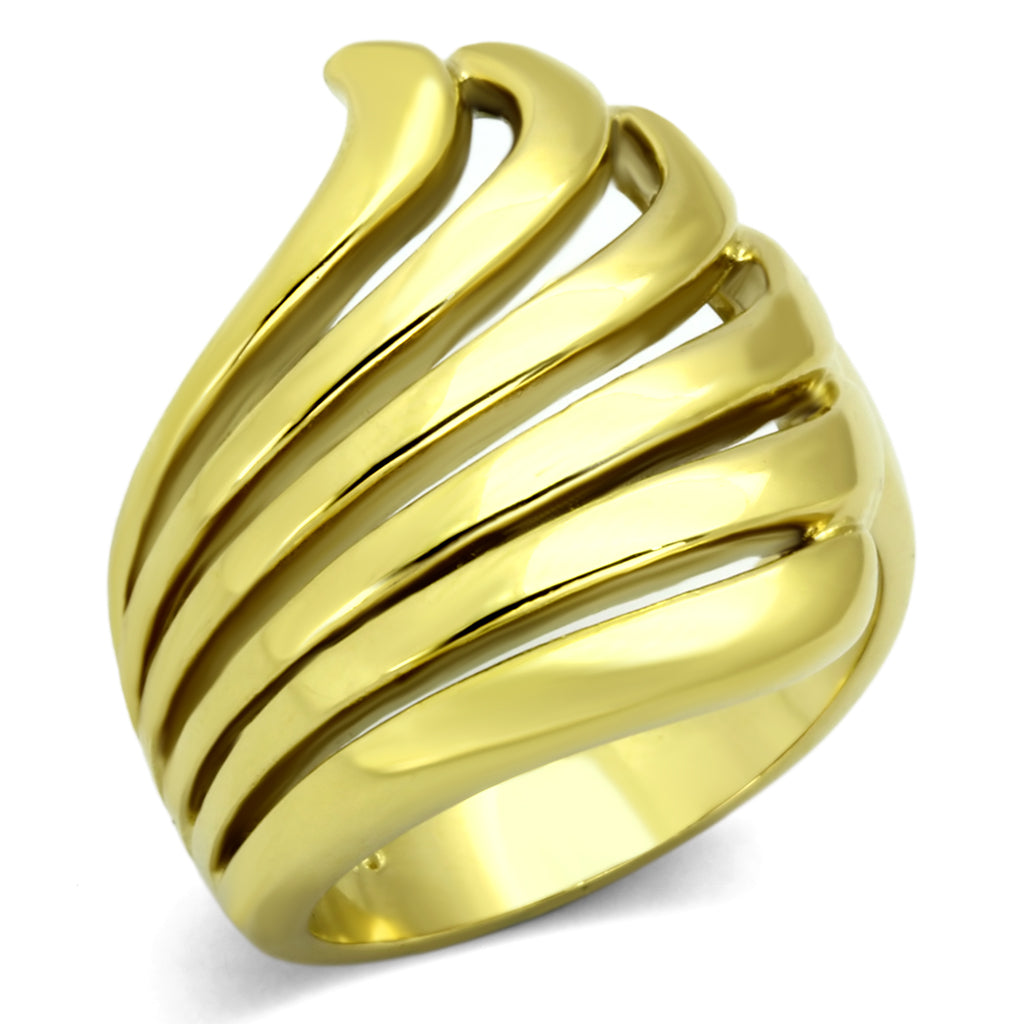 TK1028 - Stainless Steel Ring IP Gold(Ion Plating) Women No Stone No Stone
