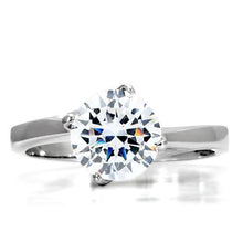 TK104 - Stainless Steel Ring High polished (no plating) Women AAA Grade CZ Clear
