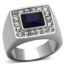 TK1051 - Stainless Steel Ring High polished (no plating) Men Synthetic Montana