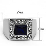 TK1051 - Stainless Steel Ring High polished (no plating) Men Synthetic Montana