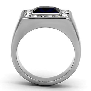 TK1051 - Stainless Steel Ring High polished (no plating) Men Synthetic Montana