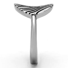 TK1078 - Stainless Steel Ring High polished (no plating) Women Epoxy Jet