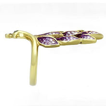 TK1101 - Stainless Steel Ring IP Gold(Ion Plating) Women Top Grade Crystal Multi Color