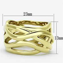 TK1107 - Stainless Steel Ring IP Gold(Ion Plating) Women No Stone No Stone