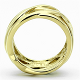 TK1107 - Stainless Steel Ring IP Gold(Ion Plating) Women No Stone No Stone