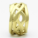 TK1107 - Stainless Steel Ring IP Gold(Ion Plating) Women No Stone No Stone