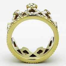 TK1109 - Stainless Steel Ring IP Gold(Ion Plating) Women Top Grade Crystal Clear