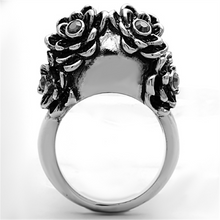 TK1117 - Stainless Steel Ring High polished (no plating) Women Top Grade Crystal Siam