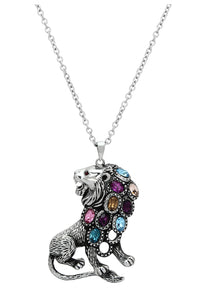 TK1125 - Stainless Steel Chain Pendant High polished (no plating) Women Top Grade Crystal Multi Color