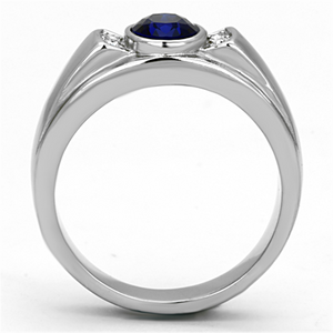 TK1184 - Stainless Steel Ring High polished (no plating) Men Synthetic Montana