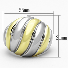 TK1219 - Stainless Steel Ring Two-Tone IP Gold (Ion Plating) Women No Stone No Stone