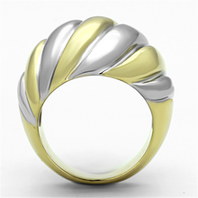 TK1219 - Stainless Steel Ring Two-Tone IP Gold (Ion Plating) Women No Stone No Stone