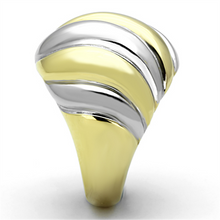 TK1219 - Stainless Steel Ring Two-Tone IP Gold (Ion Plating) Women No Stone No Stone