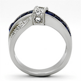 TK1222 - Stainless Steel Ring High polished (no plating) Women Synthetic Montana
