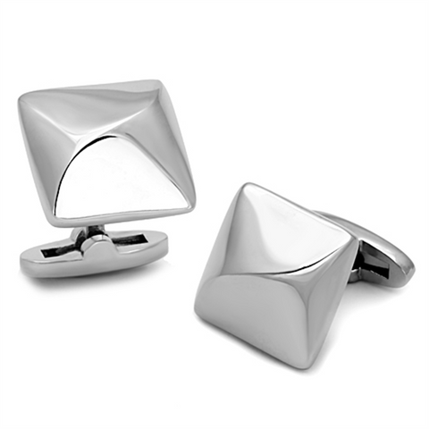 TK1247 - Stainless Steel Cufflink High polished (no plating) Men No Stone No Stone