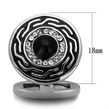TK1264 - Stainless Steel Cufflink High polished (no plating) Men Top Grade Crystal Clear