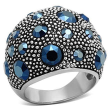 TK1310 - Stainless Steel Ring High polished (no plating) Women Top Grade Crystal Montana